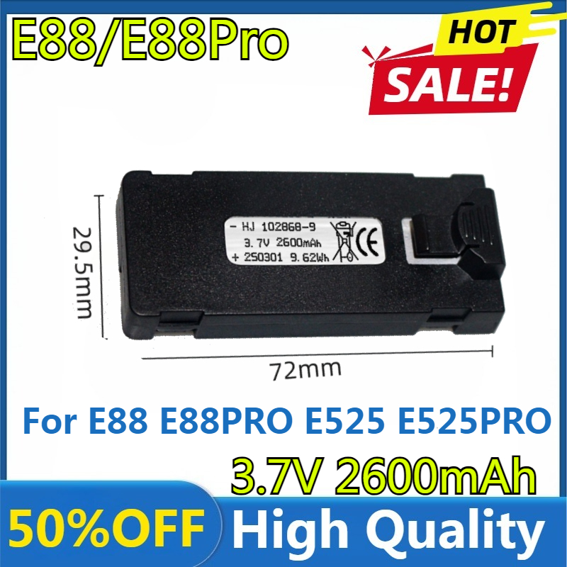 Baterai E88 3.7V 2600mAh Untuk - Drone Battery Adapter ulasan dan harga