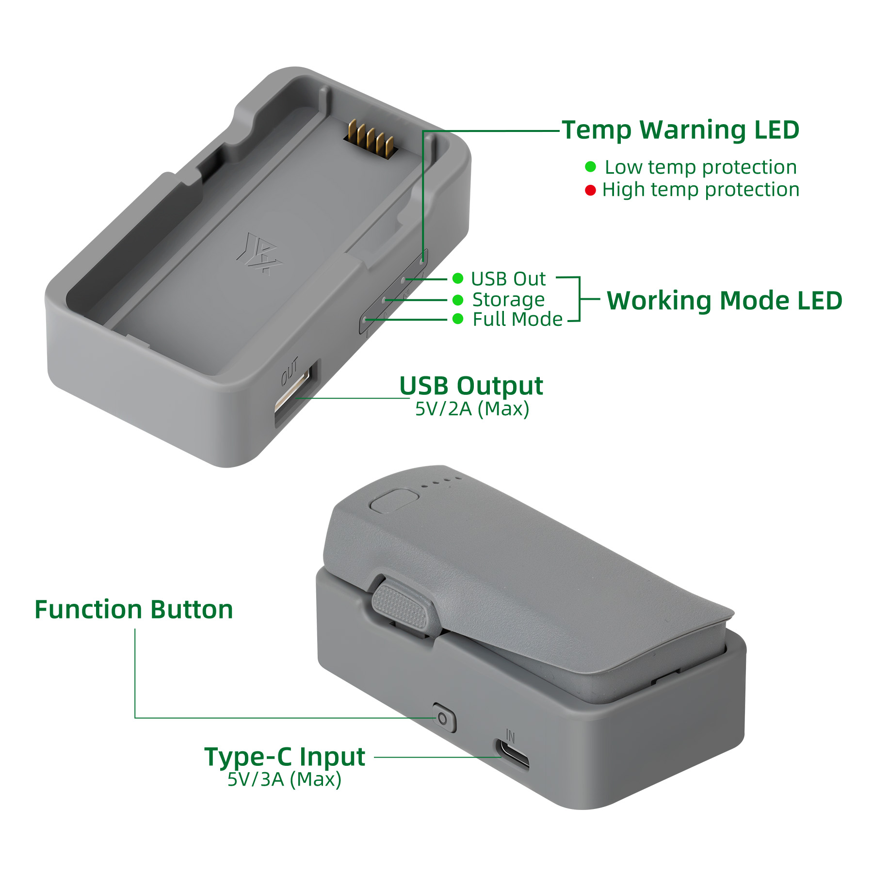 Pengisi Daya Baterai USB untuk - Drone Battery Adapter ulasan dan harga