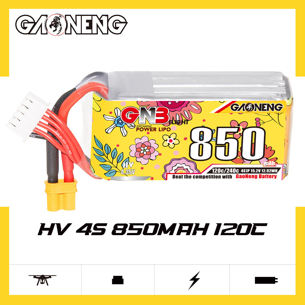 Baterai Lipo GNB 4S 15.2V 850m - Drone Battery Adapter ulasan dan harga