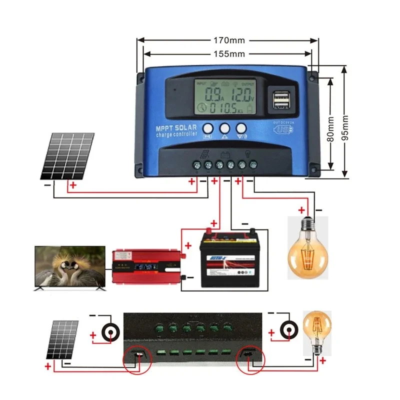 MPPT Solar Charge Controller B - Drone Solar Charger ulasan dan harga