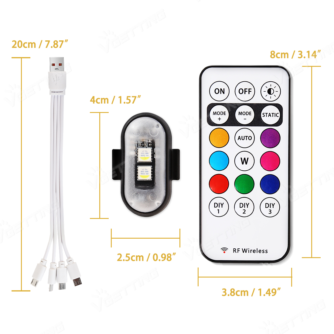 4 Buah Lampu Strobo Drone Mini - Drone Strobe Light ulasan dan harga