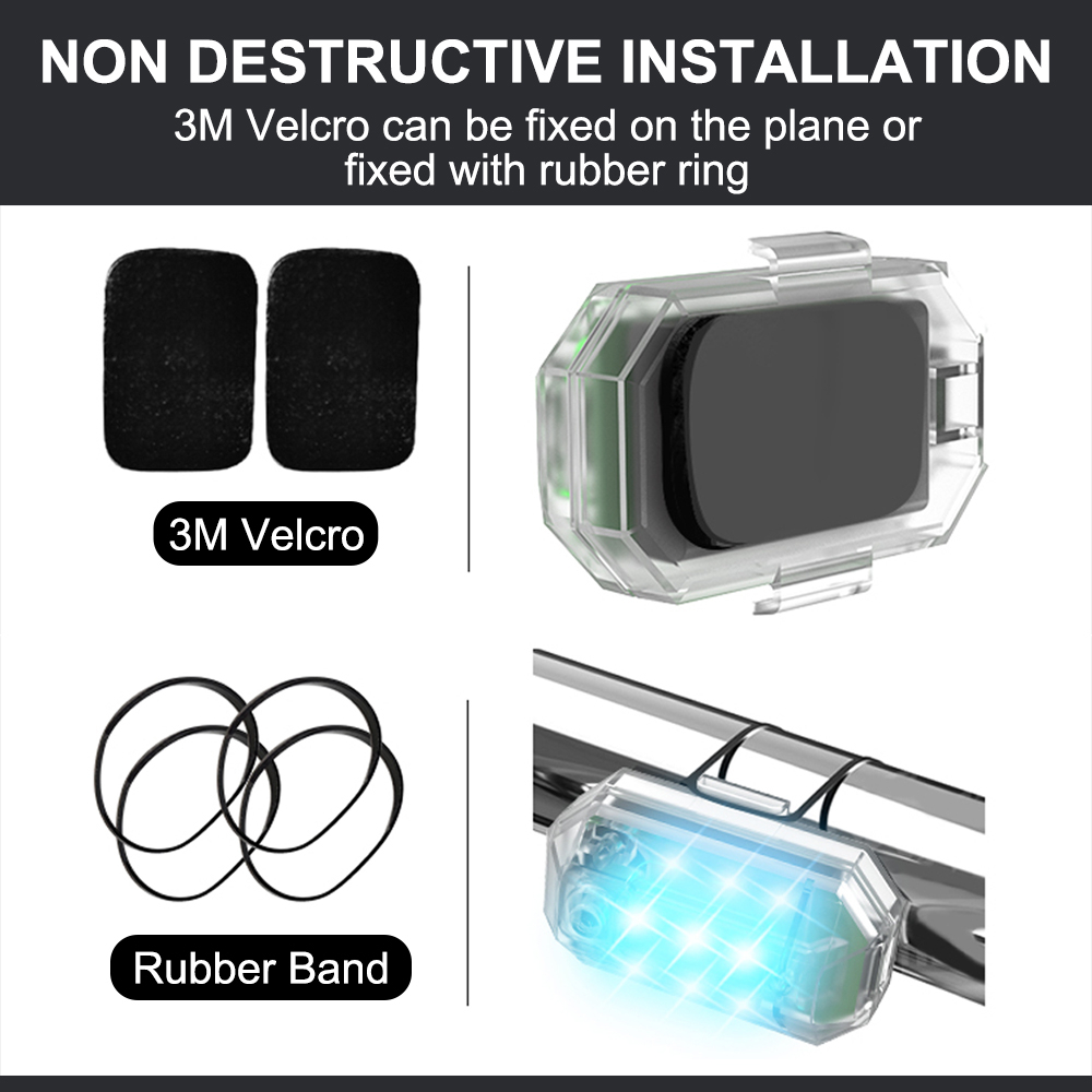 Lampu sorot LED sepeda motor,  - Drone Strobe Light ulasan dan harga